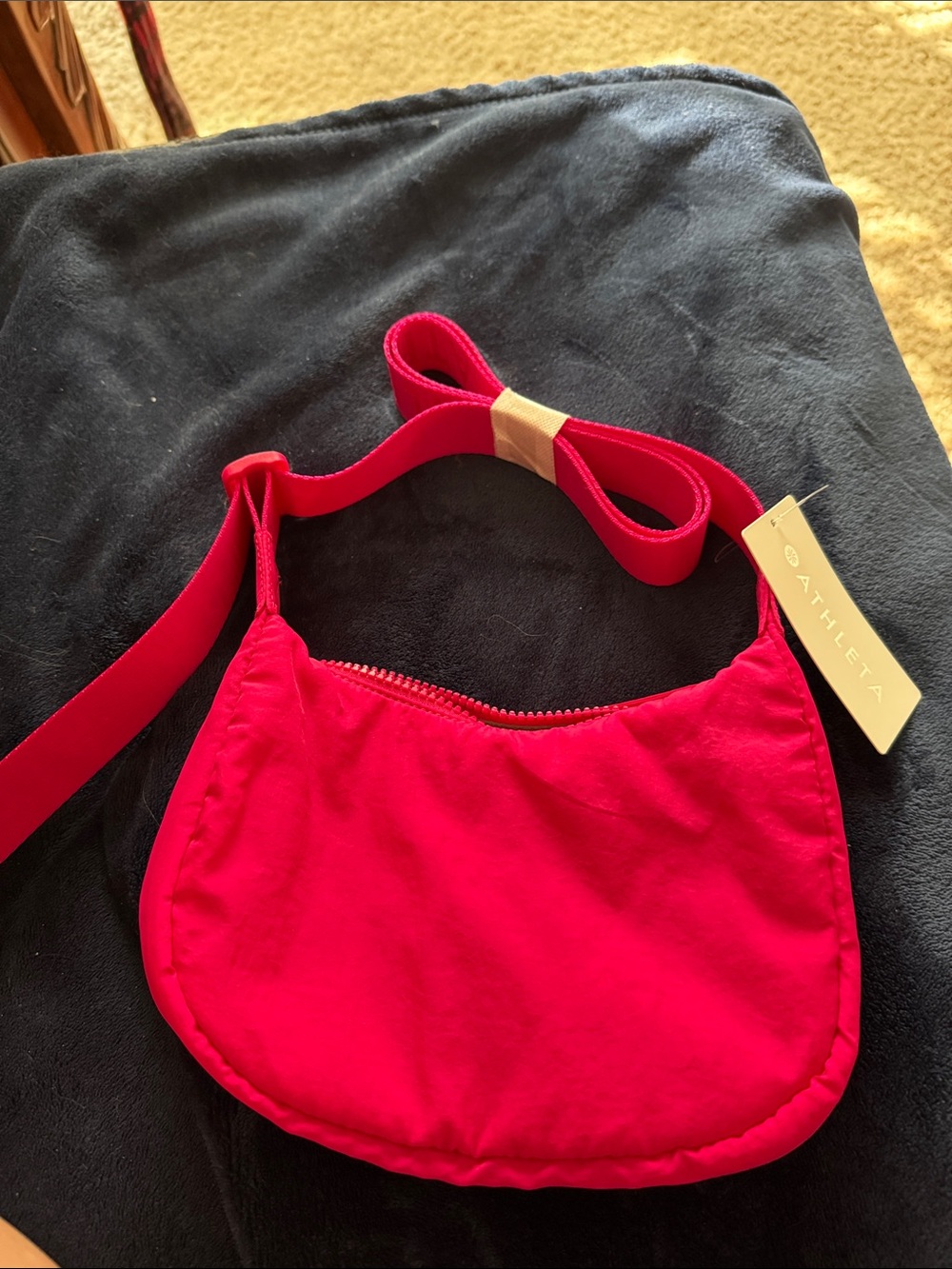 Athleta Kids Red Shoulder Bag with Adjustable Strap
